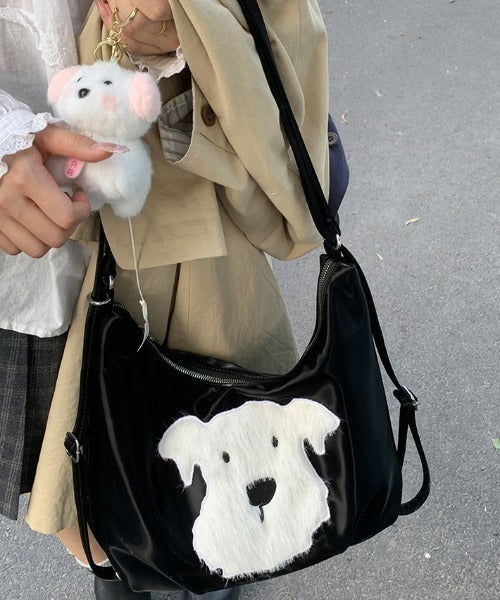 Soft Plush Puppy Shoulder Bag